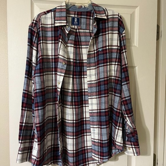 Men's IZOD Plaid Flannel - Picture 1 of 3